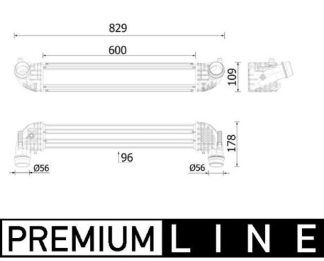 Intercooler, charger BEHR *** PREMIUM LINE ***