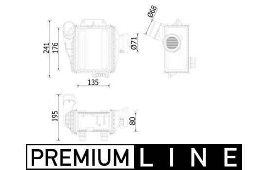 Intercooler, charger BEHR *** PREMIUM LINE ***