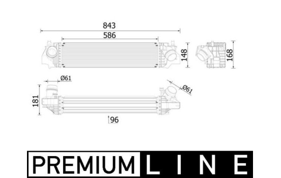 Intercooler, charger BEHR *** PREMIUM LINE ***