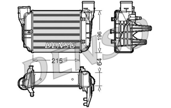 Intercooler, charger DIT02002 Denso