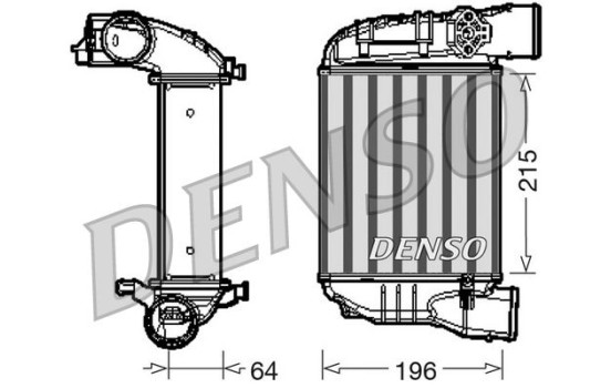 Intercooler, charger DIT02003 Denso