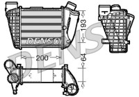 Intercooler, charger DIT02004 Denso