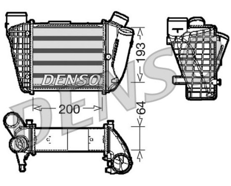 Intercooler, charger DIT02004 Denso