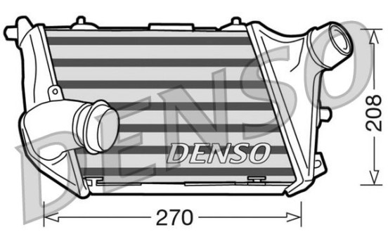 Intercooler, charger DIT02015 Denso