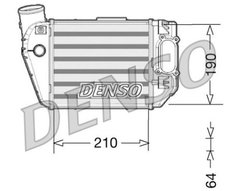 Intercooler, charger DIT02021 Denso