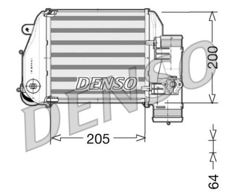 Intercooler, charger DIT02024 Denso