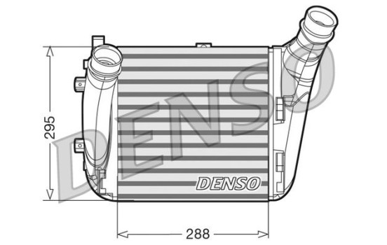 Intercooler, charger DIT02031 Denso