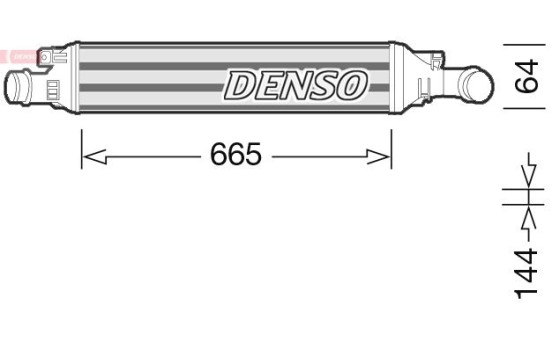 Intercooler, charger DIT02036 Denso