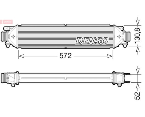 Intercooler, charger DIT09103 Denso