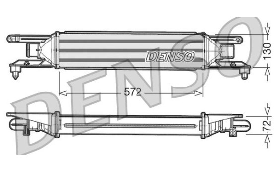 Intercooler, charger DIT09105 Denso