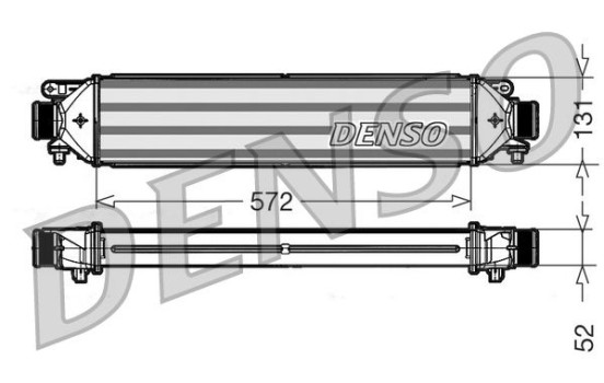 Intercooler, charger DIT09109 Denso