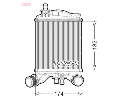 Intercooler, charger DIT09112 Denso