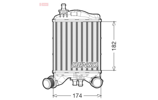 Intercooler, charger DIT09112 Denso