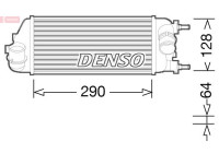 Intercooler, charger DIT09115 Denso