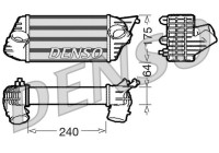 Intercooler, charger DIT09120 Denso