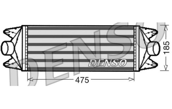 Intercooler, charger DIT12001 Denso