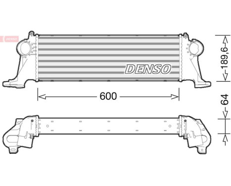 Intercooler, charger DIT12004 Denso