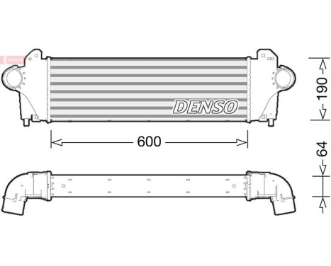 Intercooler, charger DIT12005 Denso