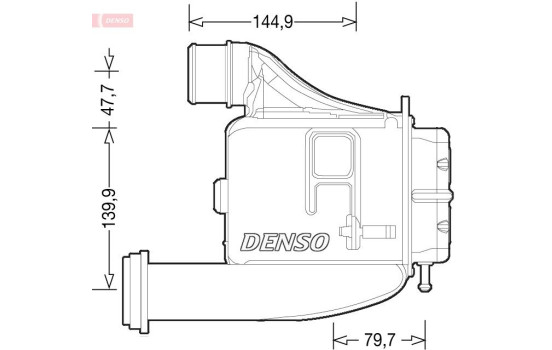 Intercooler, charger DIT12006 Denso