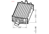 Intercooler, charger DIT28001 Denso