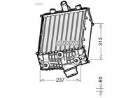 Intercooler, charger DIT28002 Denso