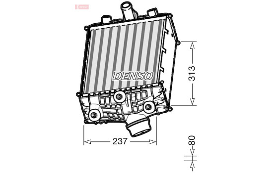 Intercooler, charger DIT28002 Denso