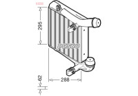 Intercooler, charger DIT28013 Denso