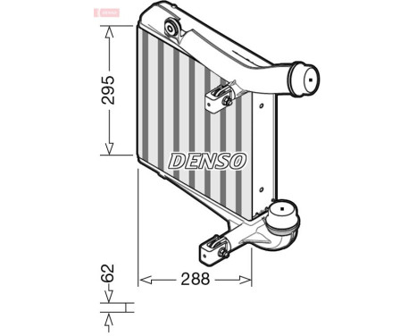 Intercooler, charger DIT28013 Denso