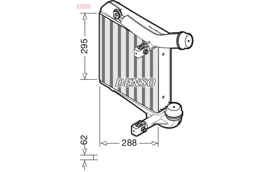 Intercooler, charger DIT28013 Denso