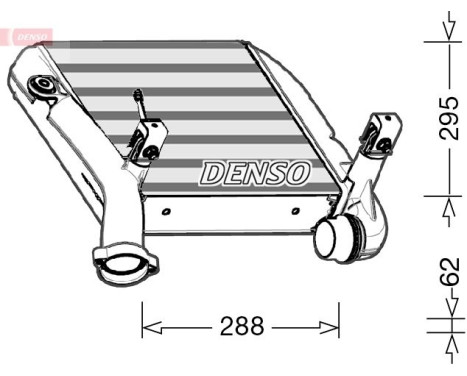 Intercooler, charger DIT28024 Denso