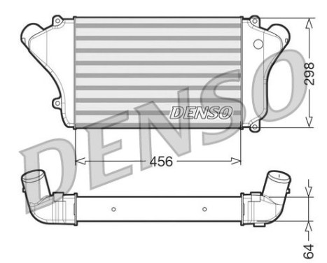 Intercooler, charger DIT45004 Denso