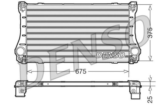 Intercooler, charger DIT50005 Denso