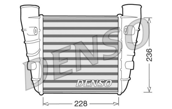 Intercooler, charger DIT99001 Denso