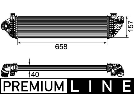 Intercooler, charger PREMIUM LINE