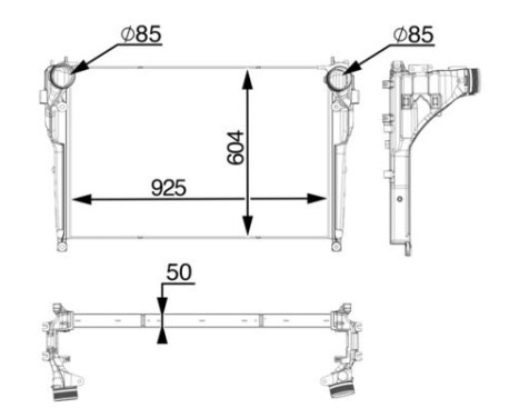 Intercooler, charger