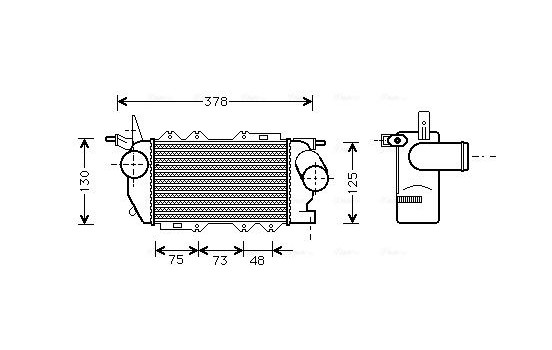 Intercooler, charger