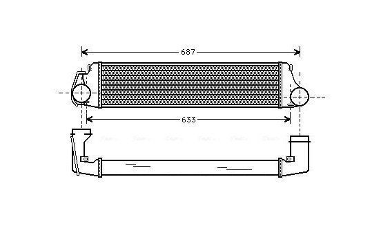 Intercooler, charger