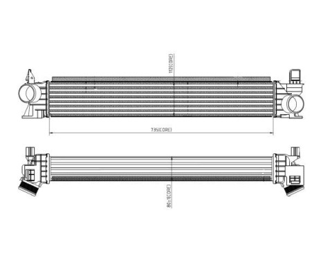 Intercooler, charger