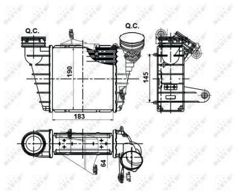 Intercooler, charger