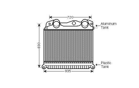 INTERCOOLER MAN TG_A V3 / X from '03 64004055 International Radiators