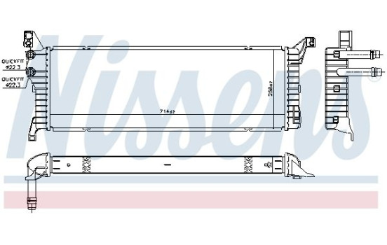 Low Temperature Cooler, intercooler 606087 Nissens, Image 2
