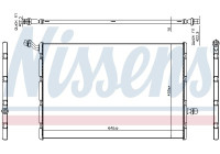 Low temperature cooler, intercooler 606292 Nissens