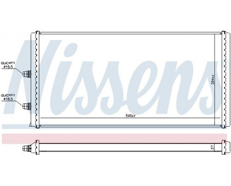 Low Temperature Cooler, intercooler 606517 Nissens, Image 2