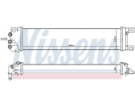 Low Temperature Cooler, intercooler 620155 Nissens, Image 2
