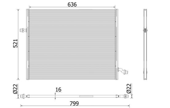 Low temperature cooler, intercooler