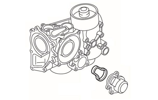 Gasket, oil cooling thermostat, Image 3