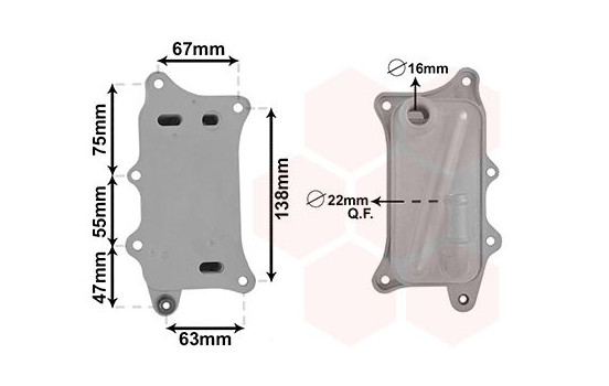 oil cooler 03013709 International Radiators