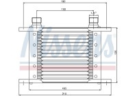 Oil cooler 90063 Nissens