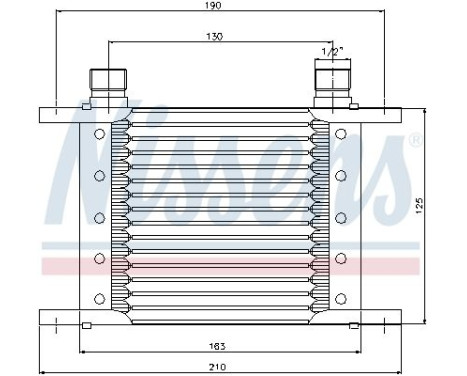 Oil cooler 90063 Nissens