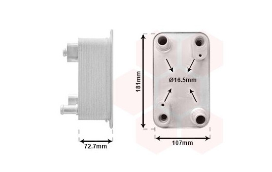 Oil Cooler, automatic transmission 03013700 International Radiators